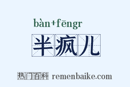 半疯儿是什么意思的图片